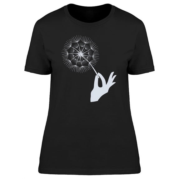 Hand Holding Dandelion Tee Women's -Image by Shutterstock