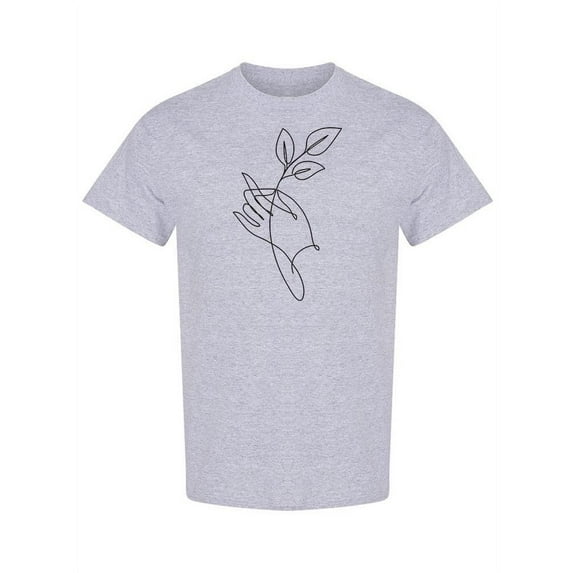 Hand Holding Leaves T-Shirt Women -Image by Shutterstock, Female 5X-Large