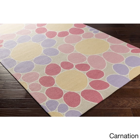 Hand-Hooked Chowk Poly Acrylic Rug (3' x 5')