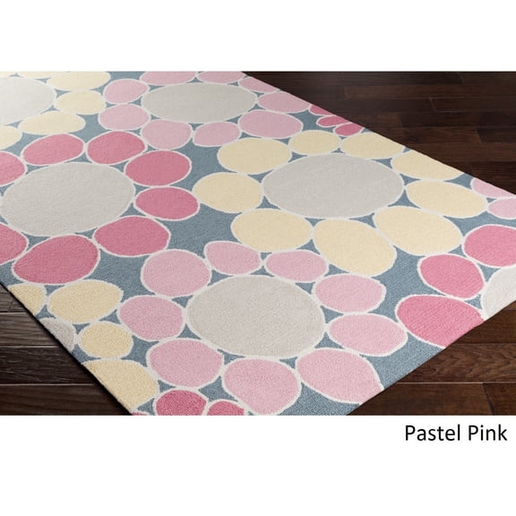 Hand-Hooked Chowk Poly Acrylic Rug (7'6 x 9'6)