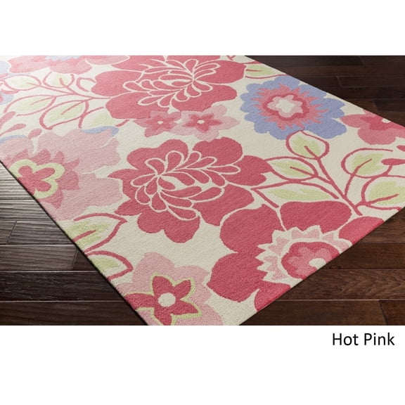 Hand-Hooked Christmas Poly Acrylic Area Rug - 3' x 5'