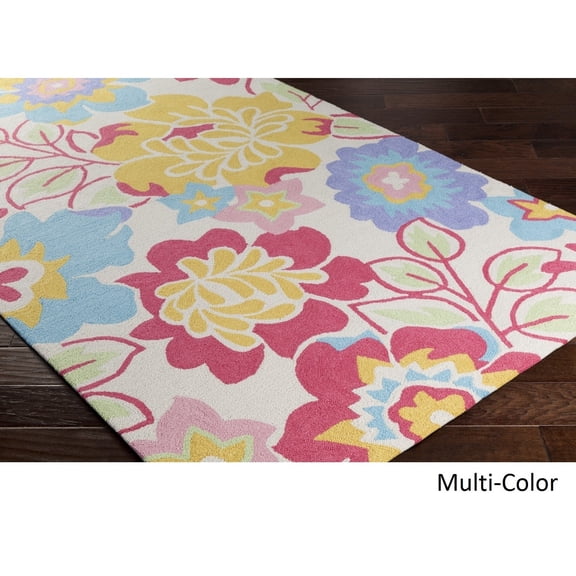 Hand-Hooked Christmas Poly Acrylic Rug (3' x 5')