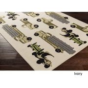 Hand Hooked Coldwater Wool Rug 3 x 5