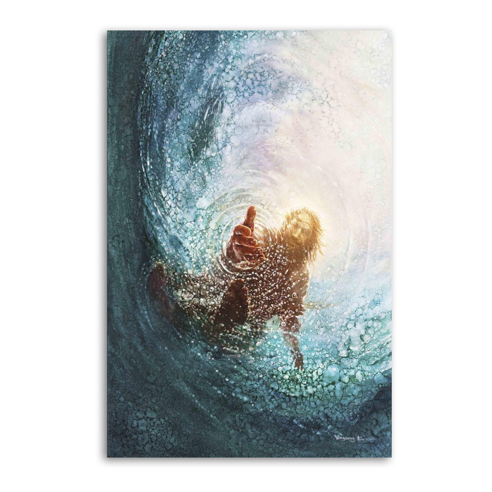 A Hand of Hope in The Darkness Jesus Christ Artworks Picture Print ...