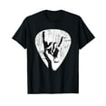 thumbnail image 1 of Hand Horns Punk Rock Shirt Guitar Pick Bass Drum Distressed T-Shirt, 1 of 5
