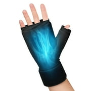 Hand Ice Pack Glove for Carpal Tunnel Relief Cold Hot Therapy Pack with Gel Filling Wrist Ice Pack Wrap for Surgery Recovery Working Hands Arthritis-Black