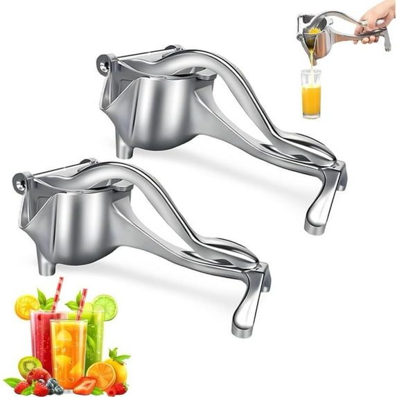 Hand Juicer Squeezer 2026- Aluminum Manual Press Juicer, Aluminum Alloy Fresh Fruit Juicers Extractor with Seed Filter, for Orange Citrus Pomegranate, Ergonomic Grip, Easy to Clean