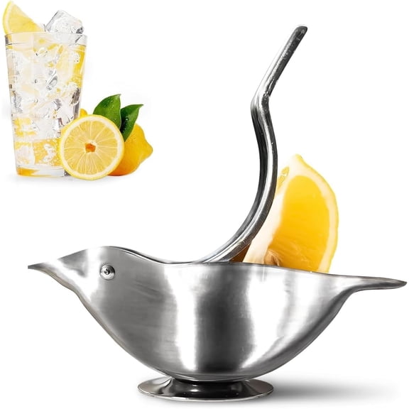 Hand Juicer Squeezer - Aluminum Lemon Squeezer for Effortless Juice Extraction - Manual Hand Press Juicer for Lemon, Orange, Lime, Grapefruit & Pomegranate, Durable Ergonomic Handle