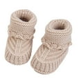 thumbnail image 1 of Hand Knit Baby Booties for Infants First Walkers with Not Slip Bottom Kids Foot Protections Easy Carry for Safe Walking, 1 of 9