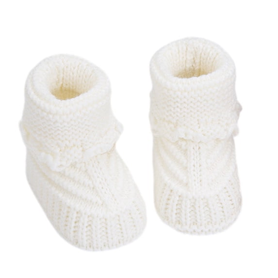 Hand Knit Baby Booties for Infants First Walkers with Not Slip Bottom Kids Foot Protections Easy Carry for Safe Walking