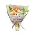 thumbnail image 1 of Hand Knit Crochet Flowers Bouquet Kit | Mini Fake Flower Decoration | Milk Yarn, Eco-Friendly, Lasting Color | Gift Wrapped for Valentine’s Day, Anniversary, Home Office Decor, 1 of 5