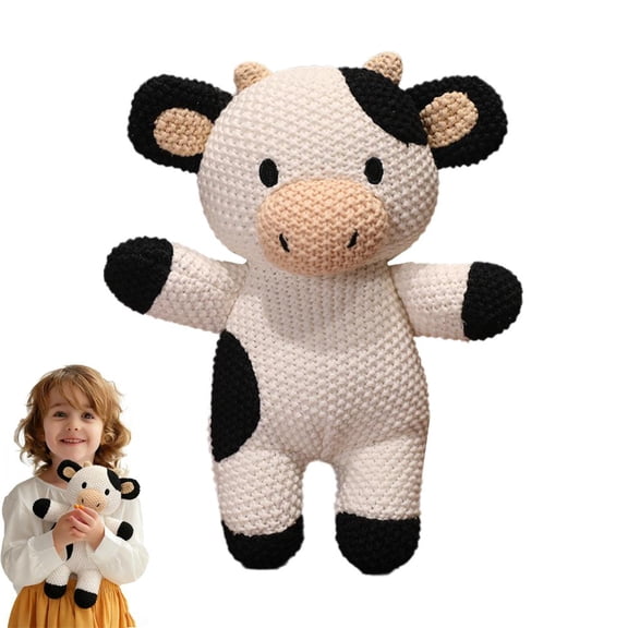 Hand Knitted Animal Dolls (9 inch), Soft Plush Stuffed Toys, Colorful Crochet Look Doll for Kids, Unique Gift for Birthdays, Baby Shower, Home Decor