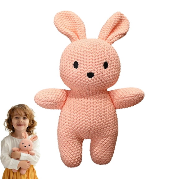 Hand Knitted Animal Dolls (9 inch), Soft Plush Stuffed Toys, Colorful Crochet Look Doll for Kids, Unique Gift for Birthdays, Baby Shower, Home Decor