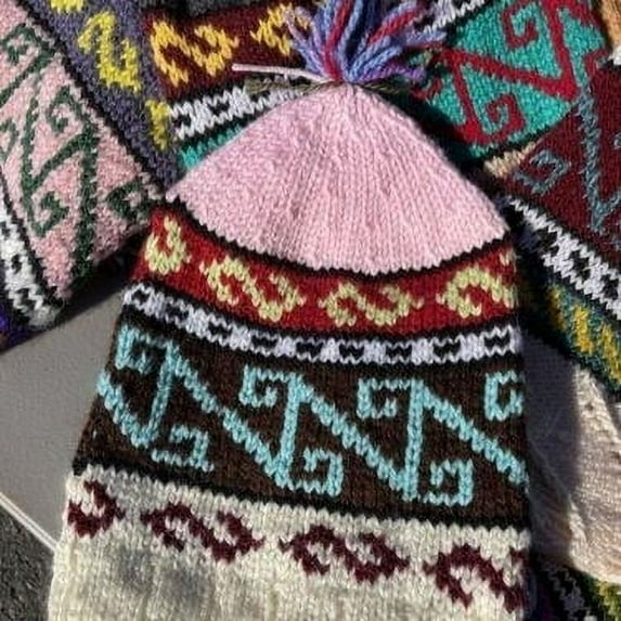 Hand Knitted Beanie Wool Cotton Blend Hand Made Warm Soft Winter Hat - New with box/tags