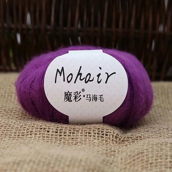 Hand-Knitted DIY Wool Yarn, 21# Magic Color Acrylic Mohair Thread for Sweaters and Scarves, Acrylic Mohair Thread