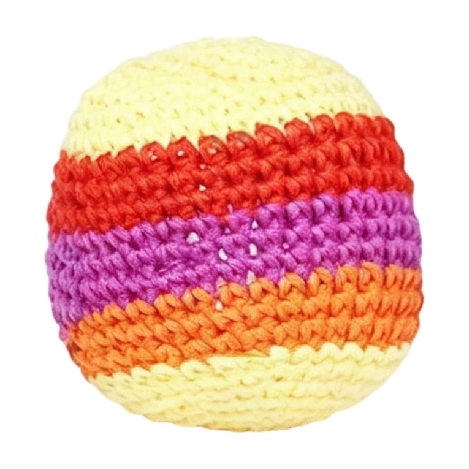 Hand-Knitted Hacky Bags, Assorted Footbag Sacks for Juggling Indoor ...