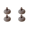 thumbnail image 1 of Hand Knitted Soft Crochet Small Pumpkin Figurine, Rustic Farmhouse Tabletop Decor, Halloween Fall Thanksgiving Home Mantel Display, 1 of 5