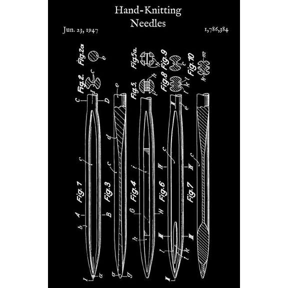Hand Knitting Needles: Knitting Paper 2x3 Template for Crocheters and Knitters