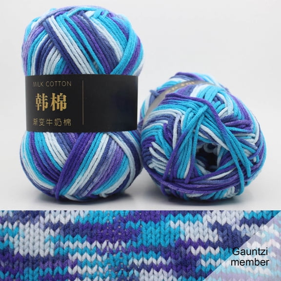 Hand Knitting Yarn Crochet Wool Soft Milk Cotton Acrylic Blend Skeins for Crafting Projects, Amigurumi, Blankets, Scarves, Hats, Home Decor, Knitting Supplies