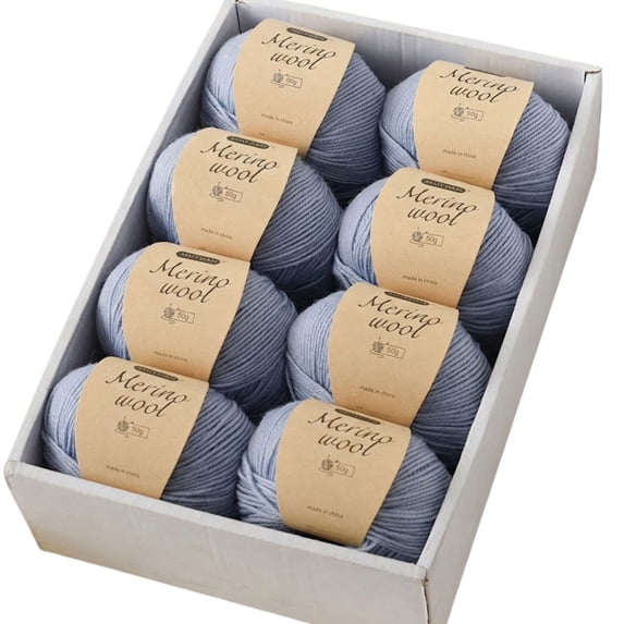 Hand Knitting Yarn with Merino Wool, Soft Premium Weaving Yarn for Knitting Needles Crochet Hooks, for Sweaters Scarves Blankets DIY Crafts Projects
