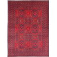 thumbnail image 1 of Hand Knotted Afghan Beljik Wool Rug - 4'10'' x 6'6'', 1 of 7