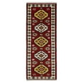 thumbnail image 1 of Hand Knotted Antique Kazak Runner Red and Ivory Traditional Tribal Armenian Rug | KZA5, 1 of 7