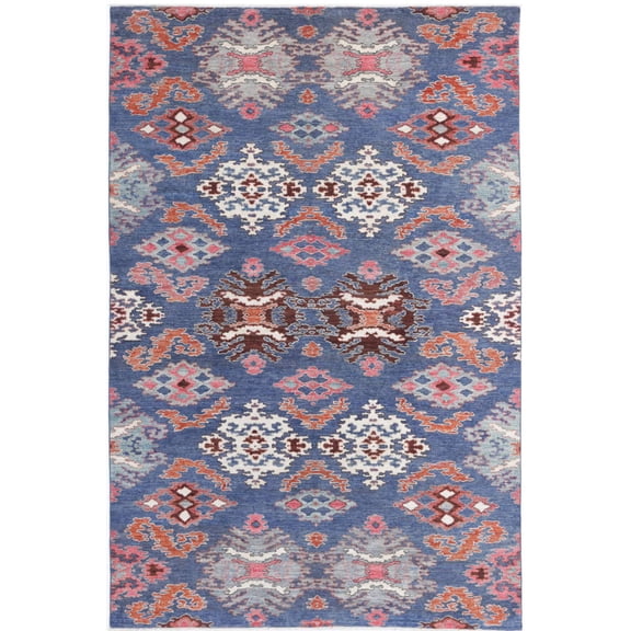 Hand Knotted Artemix Farhan Wool Rug - 5'9'' x 8'11''