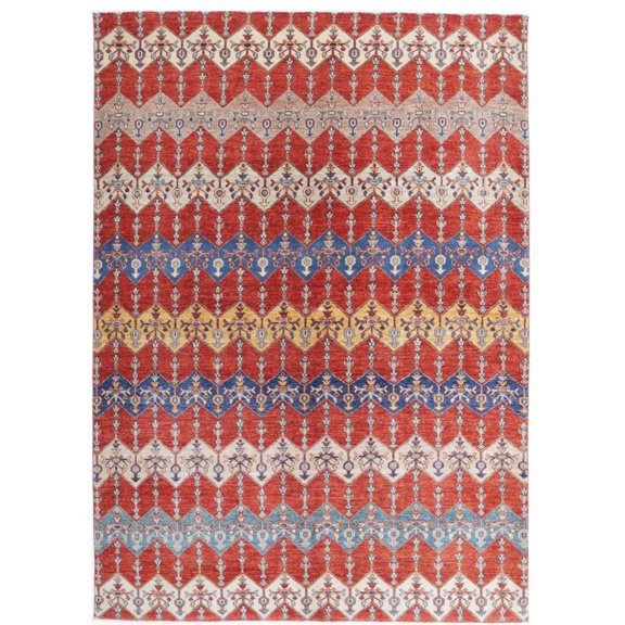 Hand Knotted Artemix Wool Rug - 5'6'' x 7'10''