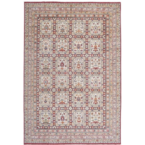 Hand Knotted Bakhtiari Wool Rug - 7'10'' x 11'5''