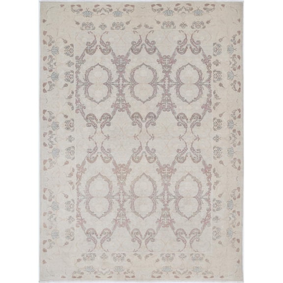 Hand Knotted Fine Serenity Wool Rug - 6'4'' x 8'9''