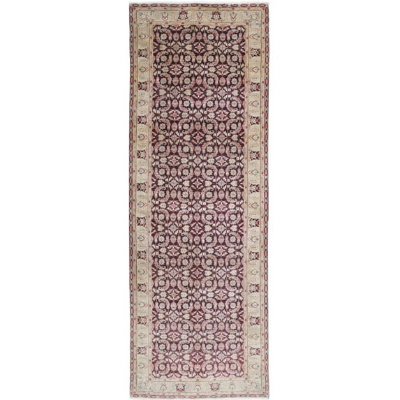 Hand Knotted Heritage Tabriz Wool Rug - 3'11'' x 11'11''