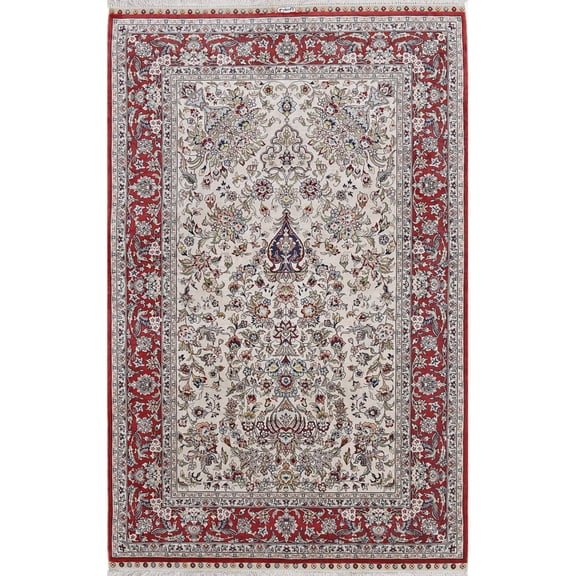 Hand Knotted Masterpiece Hereke Fine Silk Rug - 2'7'' x 4'0''