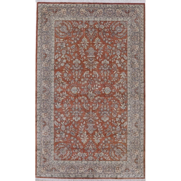Hand Knotted Masterpiece Hereke Fine Silk Rug - 3'0'' x 4'11''