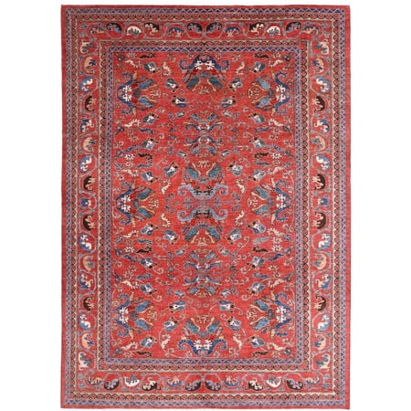 Hand Knotted Nomadic Caucasian Humna Wool Rug - 10'3'' x 14'0''