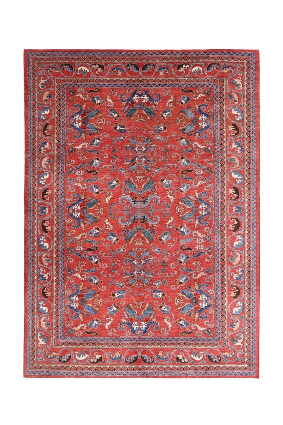 Hand Knotted Nomadic Caucasian Humna Wool Rug - 10'3'' x 14'0''