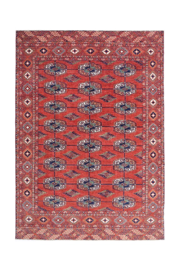 Hand Knotted Nomadic Caucasian Humna Wool Rug - 6'7'' x 9'7''