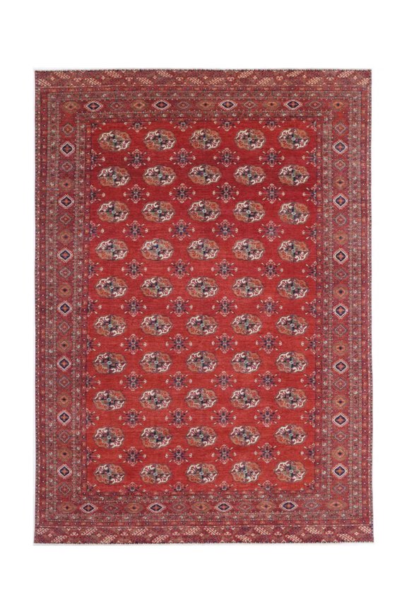 Hand Knotted Nomadic Caucasian Humna Wool Rug - 9'10'' x 14'3''