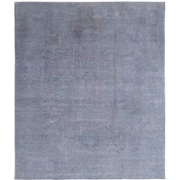 Hand Knotted Overdye Wool Rug - 11'7'' x 13'9''