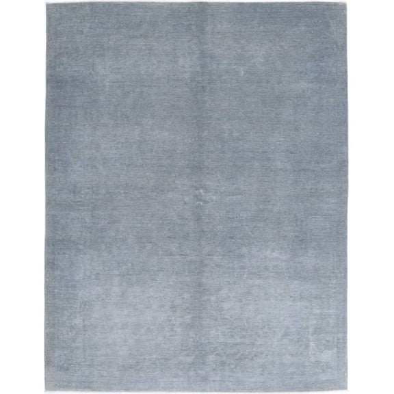 Hand Knotted Overdye Wool Rug - 6'0'' x 7'10''