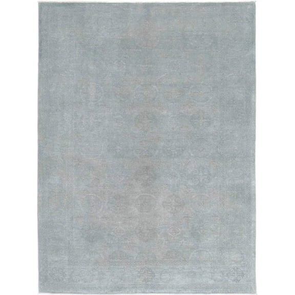 Hand Knotted Overdye Wool Rug - 6'0'' x 8'2''