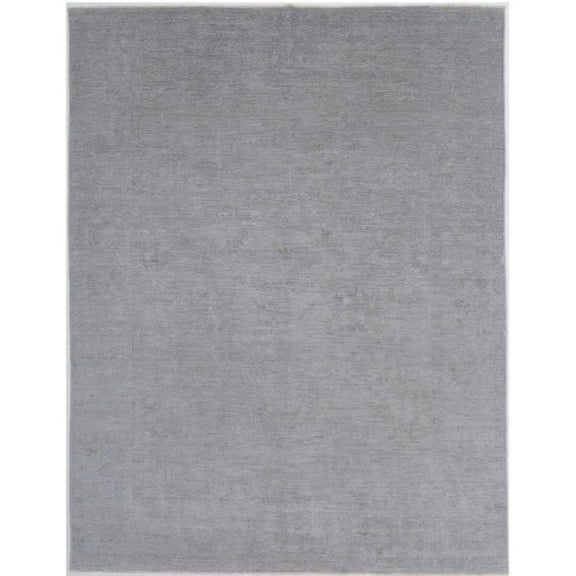 Hand Knotted Overdye Wool Rug - 7'3'' x 9'6''