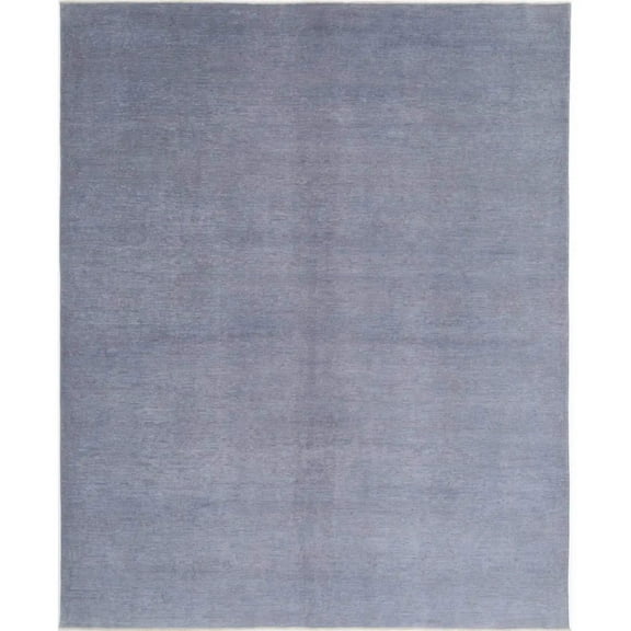 Hand Knotted Overdye Wool Rug - 7'9'' x 9'7''