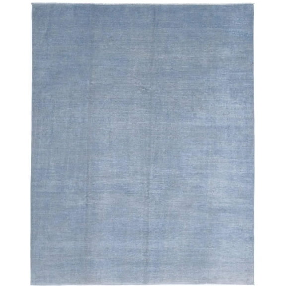 Hand Knotted Overdye Wool Rug - 7'9'' x 9'7''
