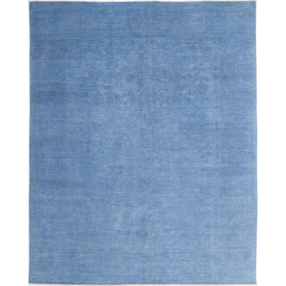 Hand Knotted Overdye Wool Rug - 8'1'' x 10'0''