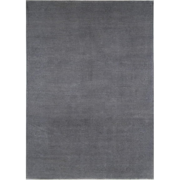 Hand Knotted Overdye Wool Rug - 9'8'' x 13'9''