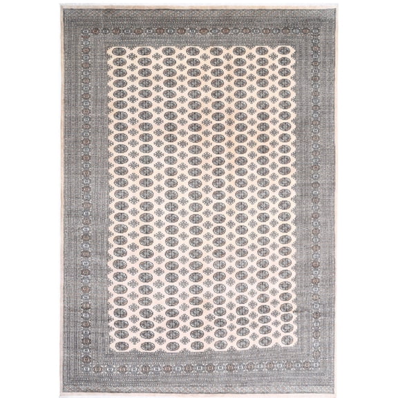 Hand Knotted Tribal Bokhara Wool Rug - 10'0'' x 13'11''