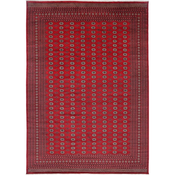 Hand Knotted Tribal Bokhara Wool Rug - 12'3'' x 17'8''