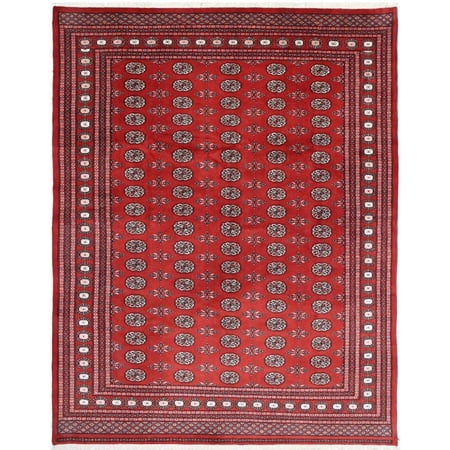 Hand Knotted Tribal Bokhara Wool Rug - 7'11'' x 10'0''