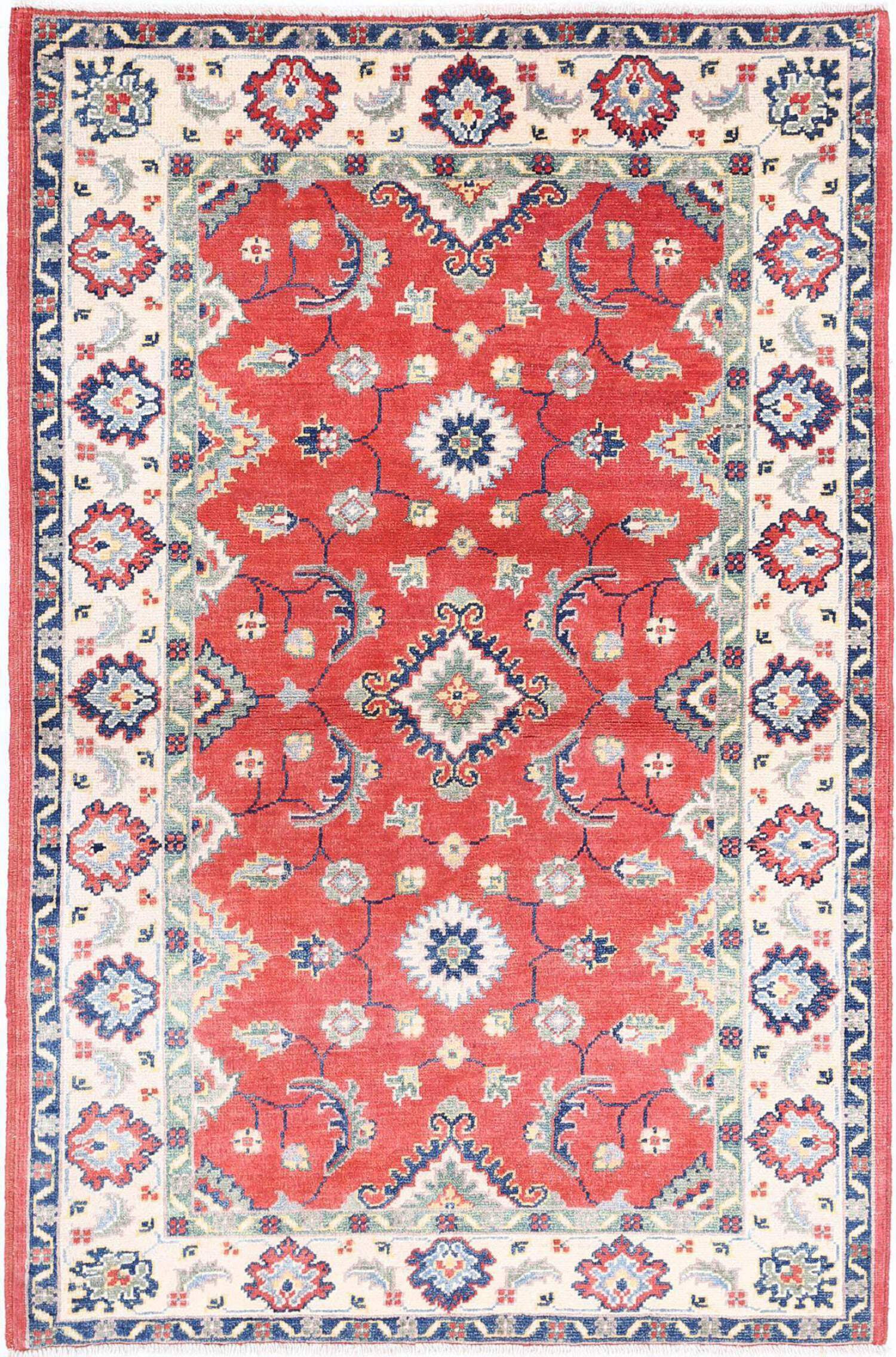 hand-knotted-tribal-kazak-wool-rug-3-4-x-4-9-walmart
