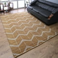 thumbnail image 1 of Hand Knotted Wool Geometric Modern Area Rugs - 8'X10', Rectangle Shape, Gold Beige Color, Classic Traditional Design, Low Pile Handmade Area Rugs For Living Room, Bed Room (N01052), 1 of 8